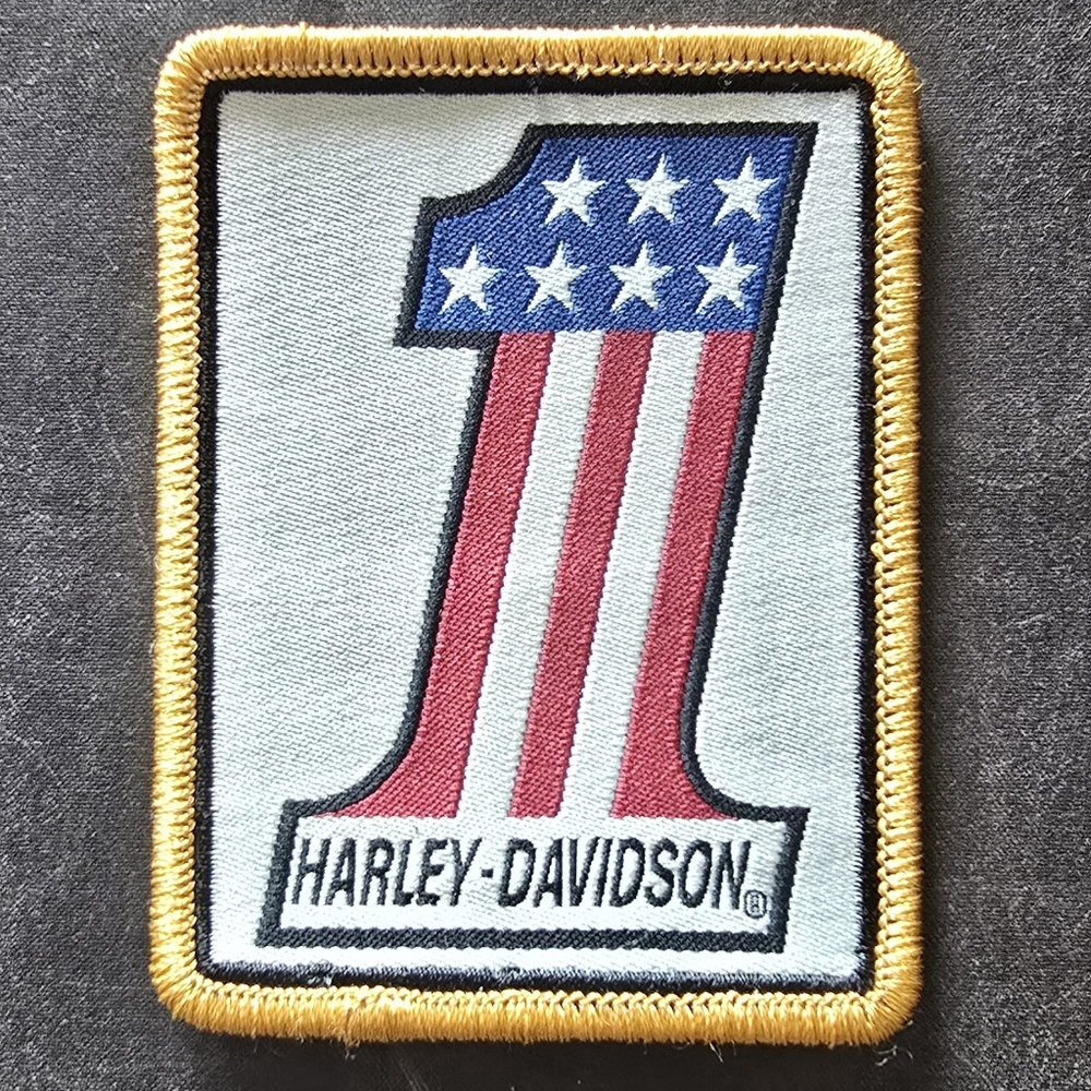 Genuine Harley-Davidson Stars & Stripes Patch 2.5" W By 3.25" L